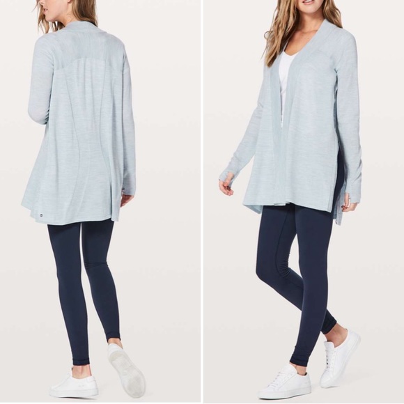 lululemon athletica Sweaters - LULULEMON CARDIGAN SWEATER BLISSFUL ZEN MERINO WOOL